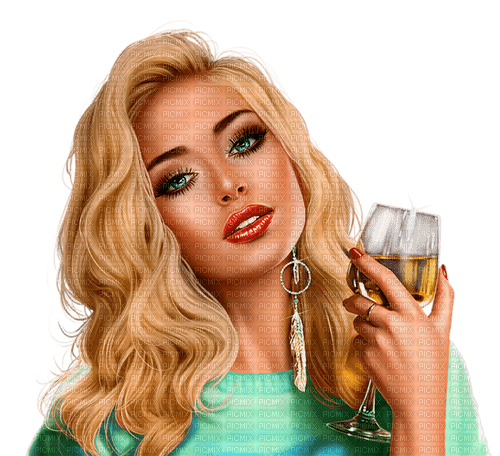 woman in green by nataliplus - PNG gratuit