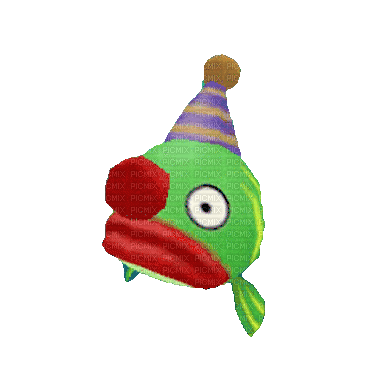 Toontown Clown Fish - Bezmaksas animēts GIF