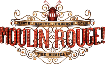 MOULIN ROUGE  movie text film deco tube red paris - безплатен png
