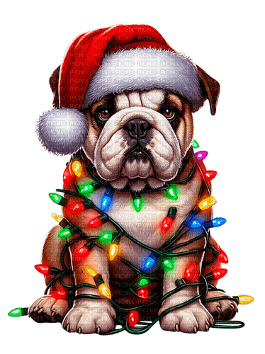 christmas dog by nataliplus - Free PNG