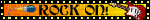 rock on blinkie yellow orange and black - Free animated GIF