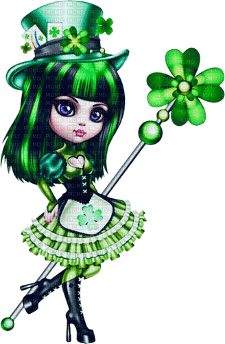 st patrick's day girl - 免费PNG