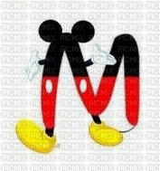 image encre lettre M Mickey Disney edited by me - zdarma png