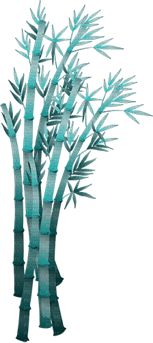 soave deco bamboo orientsl teal - 無料png