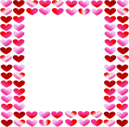 Frame. Hearts. Red. Leila - zadarmo png