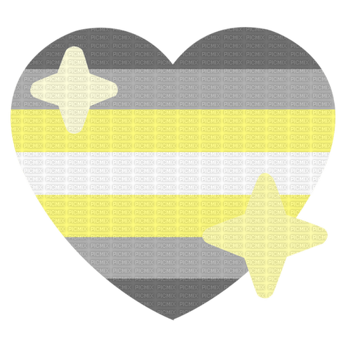Demigender Pride heart emoji - kostenlos png