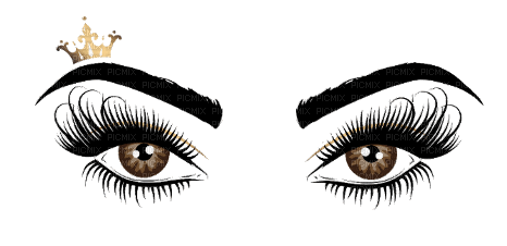 Eyes Yeux Wink - Zdarma animovaný GIF