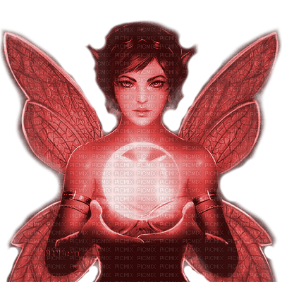 Y.A.M._Fantasy fairy red - 免费PNG