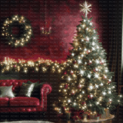 Christmas Living Room - GIF เคลื่อนไหวฟรี