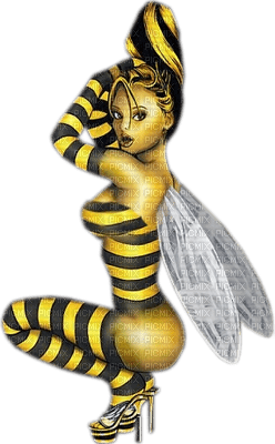 Kaz_Creations Cute Cartoon Love Bees Bee Wasp - 無料png