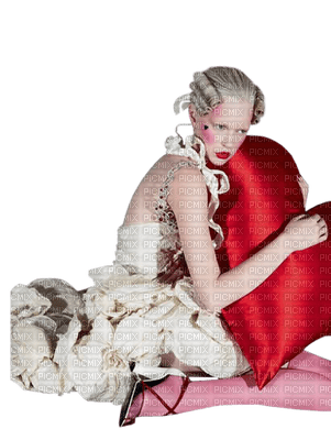 Kaz_Creations Deco Valentine Heart Love Woman Femme - безплатен png
