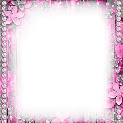 soave frame vintage flowers pearl black white - δωρεάν png