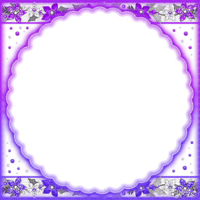 soave frame christmas winter circle flowers - PNG gratuit