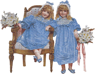 Vintage Victorian Twin Sisters - Animovaný GIF zadarmo