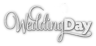 soave text wedding day white - Free PNG