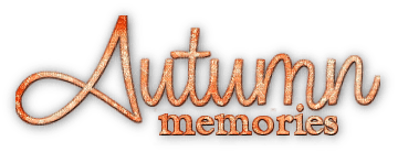 soave text autumn memories  ​orange - Free PNG
