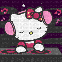 Dj Hello Kitty !! - GIF animasi gratis