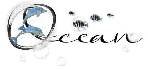 Ocean.Text.Deco.Fish.Victoriabea - png grátis