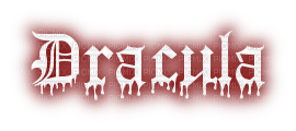 Y.A.M._Gothic Vampires Dracula text red - zdarma png