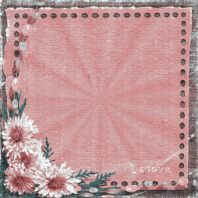 soave background animated vintage frame flowers - 無料のアニメーション GIF