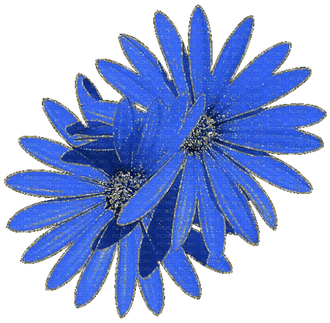 Blue flower.Fleurs.deco.Victoriabea - png ฟรี