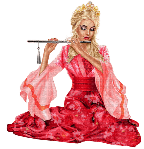 Woman with a whistle. Red dress. Leila - фрее пнг
