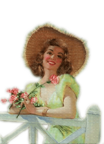 Vintage Woman - бесплатно png