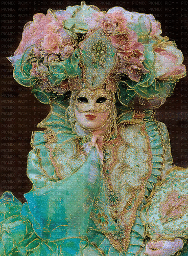 Rena Fantasy Glitter Hintergrund Carnival Karneval - Darmowy animowany GIF