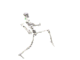 epic skeleton walk - Darmowy animowany GIF
