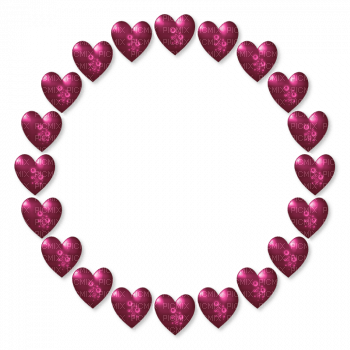 frame-pink-heart - Free PNG