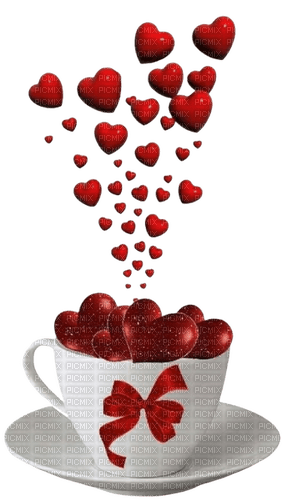 tea coffee heart cup - 無料png