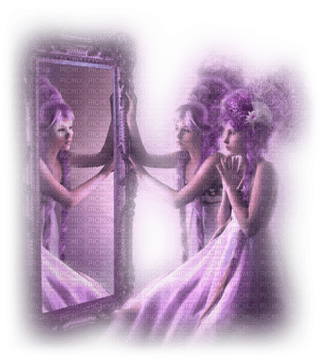 reflet dans le miroir.Cheyenne63 - darmowe png