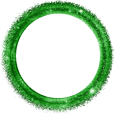 green circle frame (created with gimp) - GIF animé gratuit