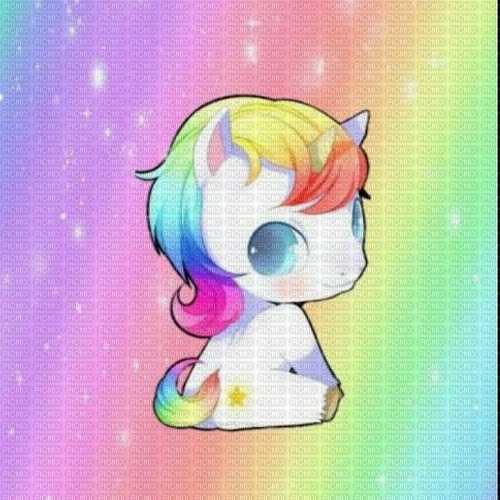 rainbow unicorn - ingyenes png