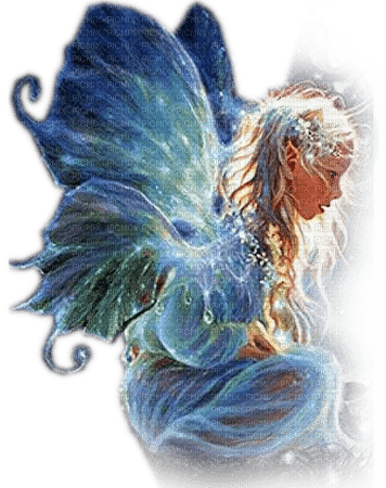 Rena Fairy Fantasy blue - ilmainen png