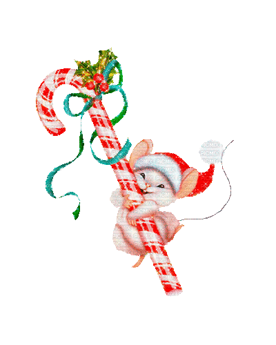 christmas mouse by nataliplus - Nemokamas animacinis gif
