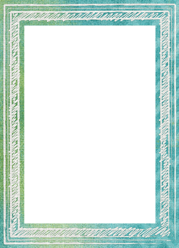 Paper frame scribbles green white - PNG gratuit
