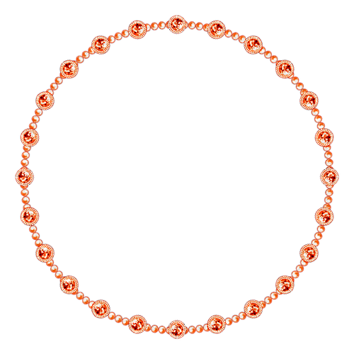 Circle.Frame.Orange - png grátis