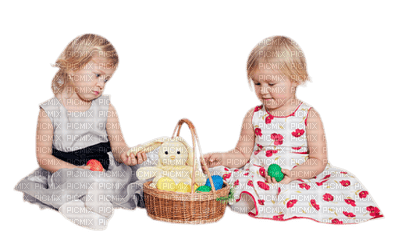 Kaz_Creations Easter Baby Enfant Child Girl  Friends - png gratis