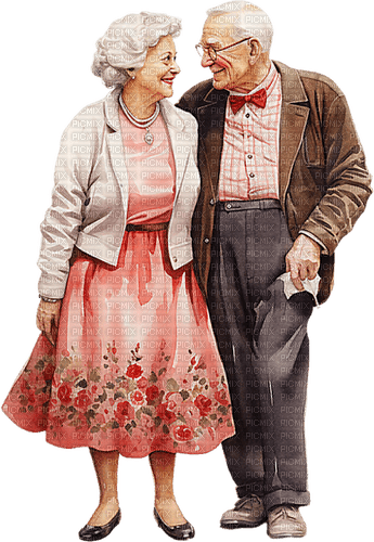 ♡§m3§♡ vday couple old cute red image - ingyenes png