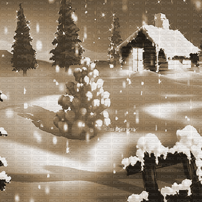 soave background animated house night winter - Bezmaksas animēts GIF