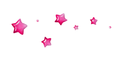 Kaz_Creations Deco Stars  Pink Colours - Free PNG