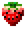 Emoji strawberry pixel webcore - Animovaný GIF zadarmo
