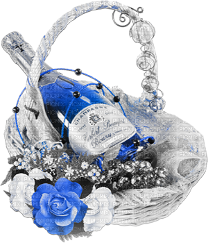 soave deco bottle flowers rose basket valentine - δωρεάν png