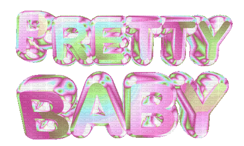 pretty baby text - GIF animé gratuit