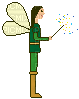 Pixel Green Fairy Prince - Free animated GIF