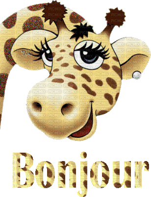 girafe - GIF animado grátis