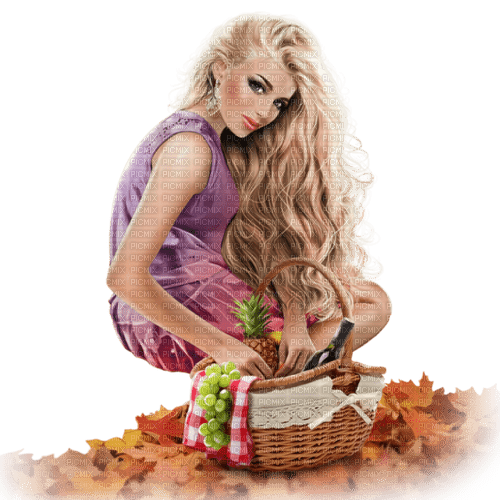 autumn woman by nataliplus - besplatni png