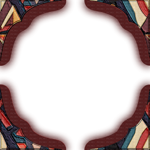 mme African pattern brown frame - gratis png