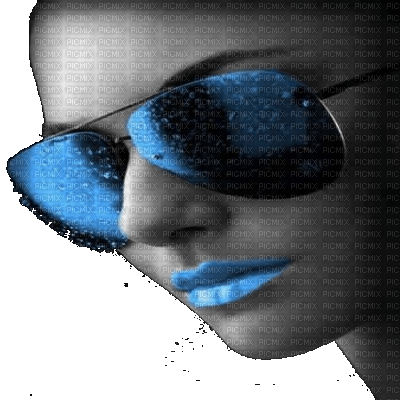 Kaz_Creations Woman Femme Glasses Blue Colours - zadarmo png